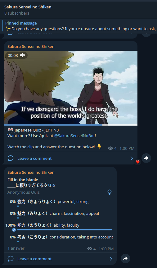 Anime Close Question Quiz